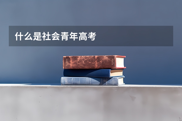 什么是社会青年高考
