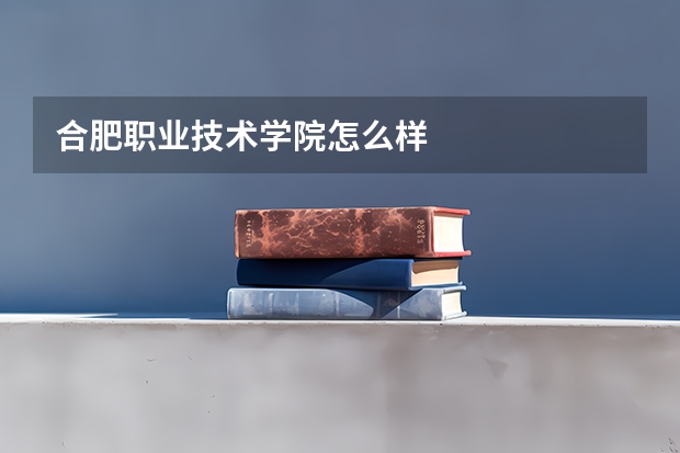 合肥职业技术学院怎么样