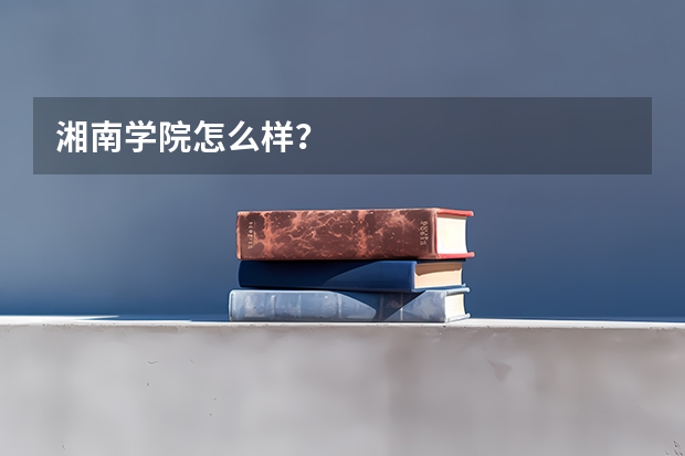 湘南学院怎么样？