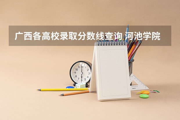广西各高校录取分数线查询 河池学院分数线