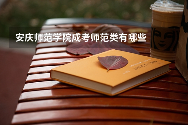 安庆师范学院成考师范类有哪些
