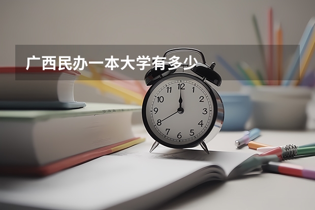 广西民办一本大学有多少