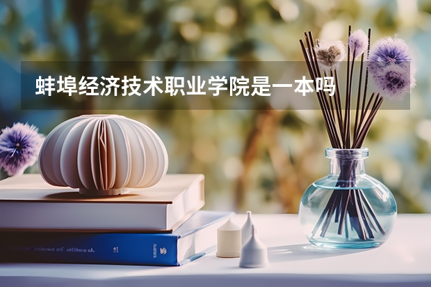 蚌埠经济技术职业学院是一本吗