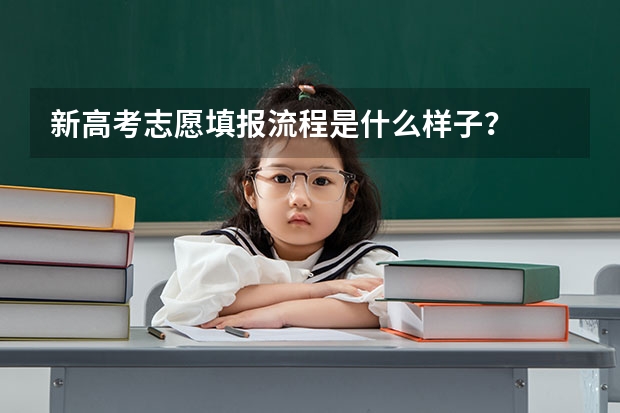 新高考志愿填报流程是什么样子？