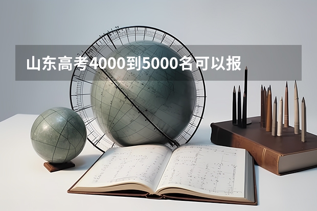 山东高考4000到5000名可以报考什么大学?