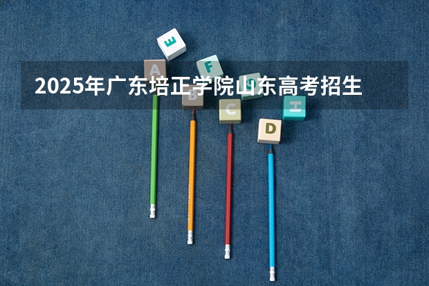 2025年广东培正学院山东高考招生计划（2026参考）