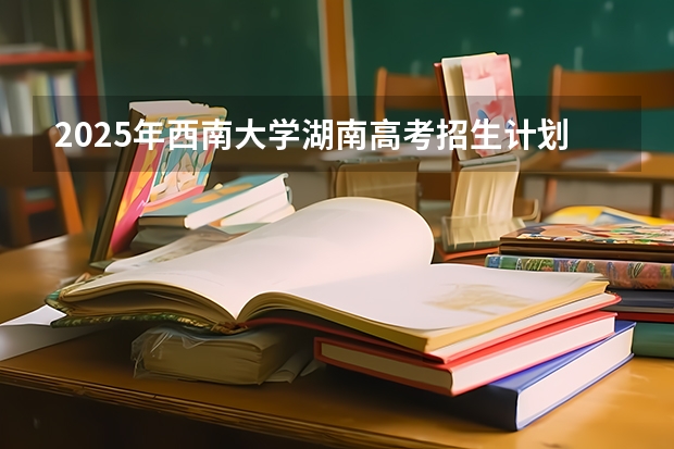 2025年西南大学湖南高考招生计划（2026参考）