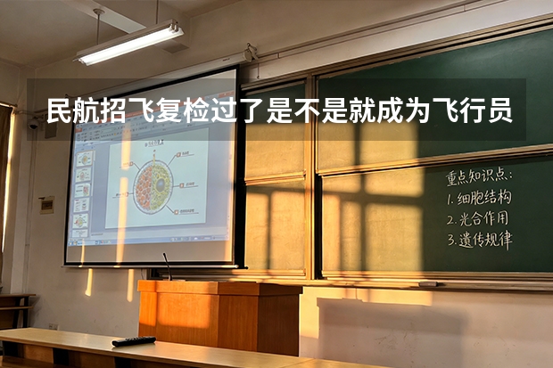 民航招飞复检过了是不是就成为飞行员了？ 民航招飞具体流程是怎样啊？进入政审是不是以后难度就不大啦？朋友是应届大学本科生。请了解的高人指点啊