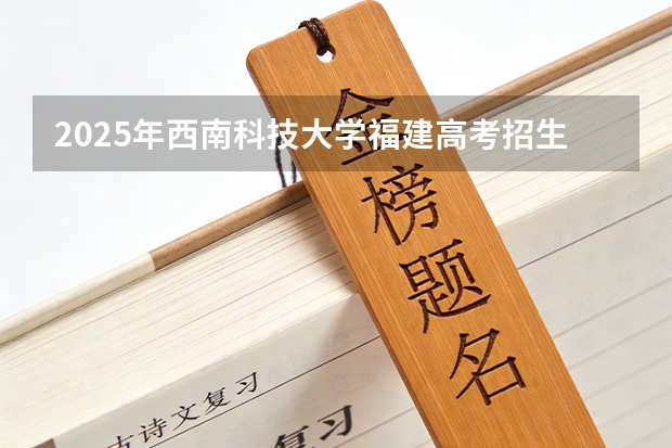 2025年西南科技大学福建高考招生计划人数汇总（2026参考）